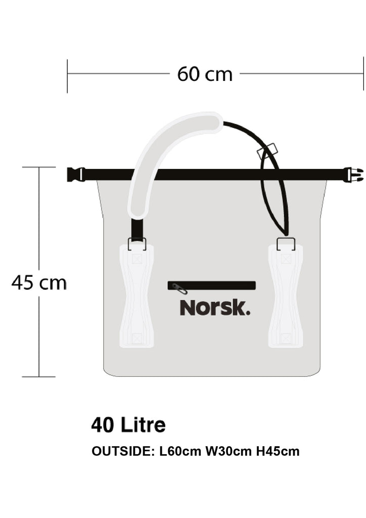 NORSK WATERPROOF  ADVENTURE BAG 40 LITRE